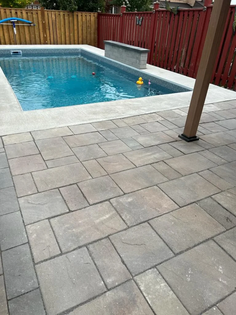 Interlocking patio